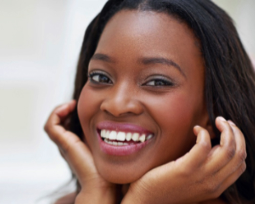 woman with teeth whitening at Crescent Lodge Dental in Clapham